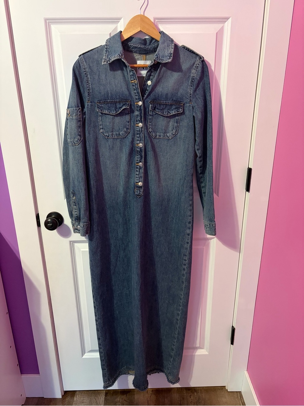 Zara Denim Maxi Dress